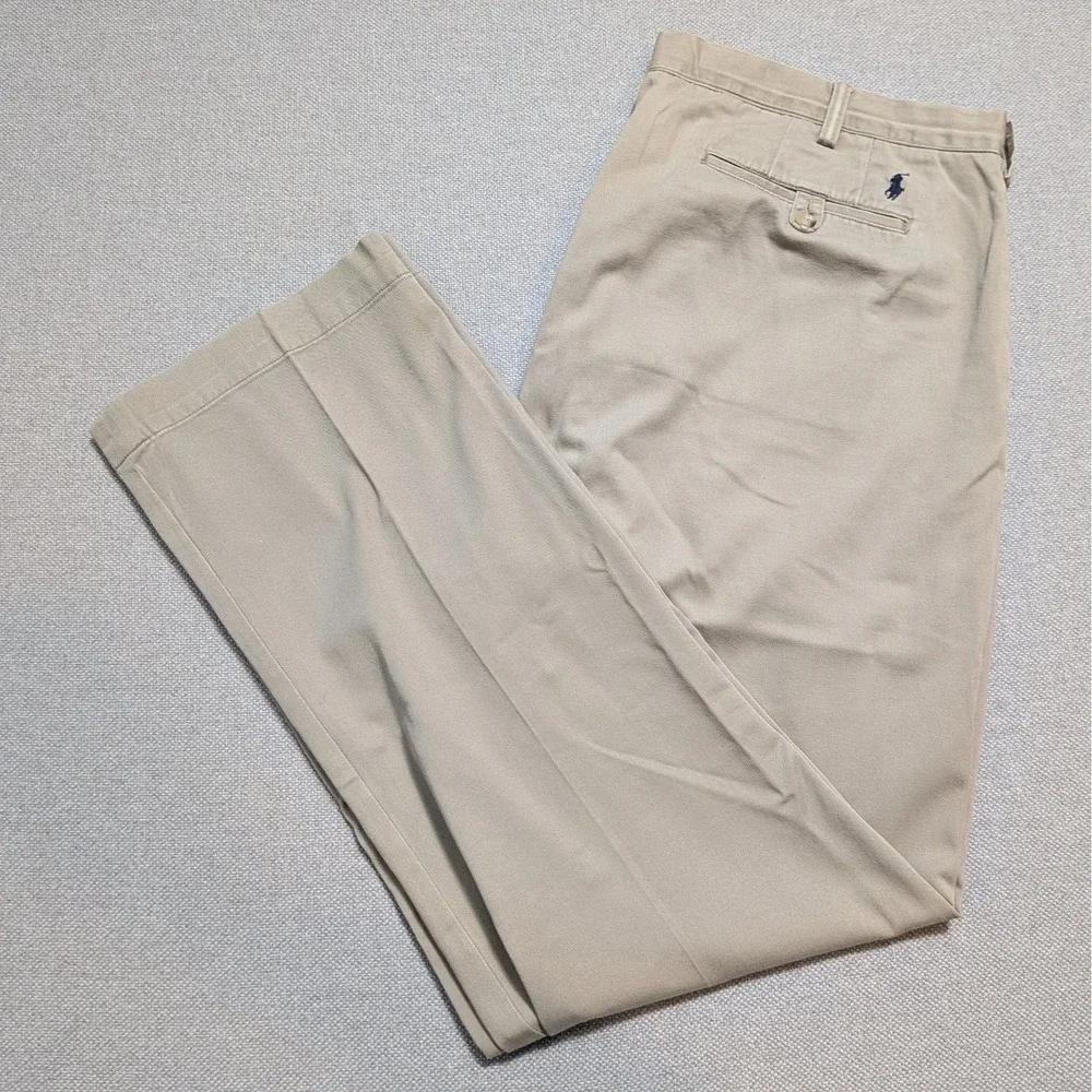 Polo Ralph Lauren Chino Pants Men's 40x32 Khaki Classic Fit Cotton Pony Logo